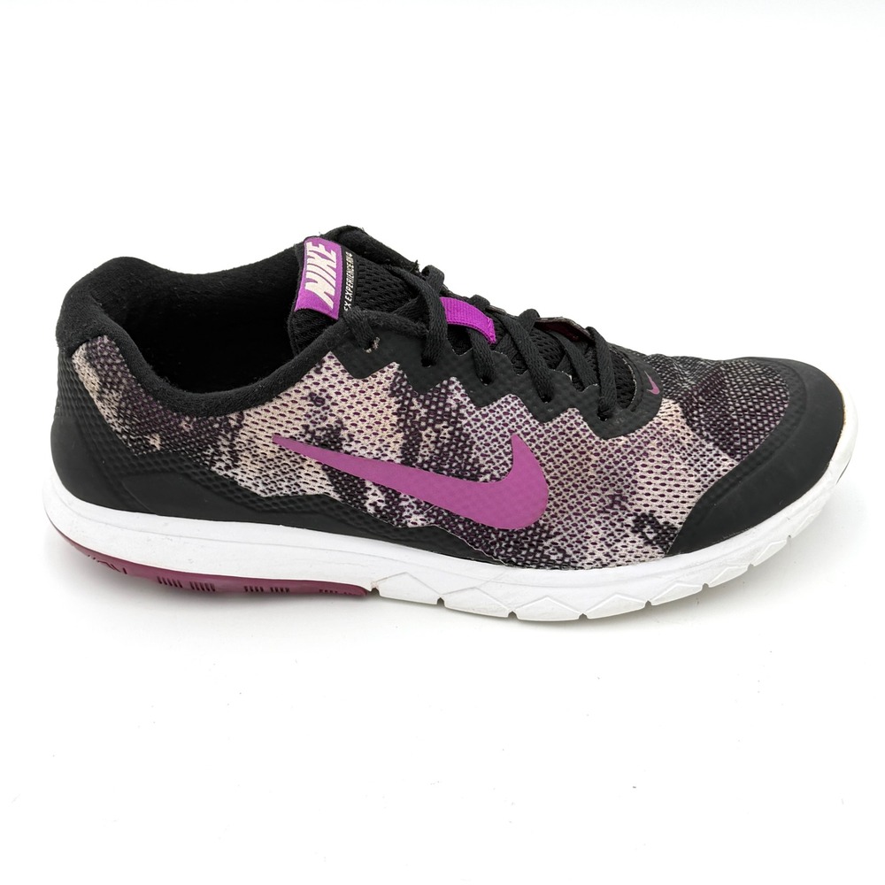 Nike Flex Experience RN 4 Womens‎ Running Shoes Black Purple Pink 749177-005